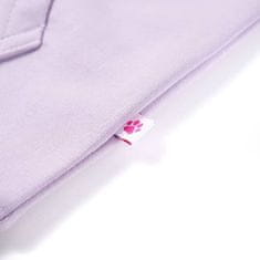 Vidaxl Otroški pulover s kapuco lila 140