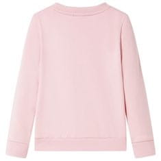 Vidaxl Otroški pulover svetlo roza 128
