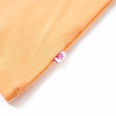Vidaxl Otroška majica z naramnicami živo oranžna 140