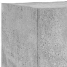 Vidaxl Komplet TV omaric LED 6-delni betonsko siv inženirski les