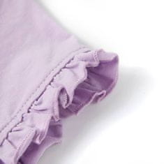 Vidaxl Otroška majica s kratkimi rokavi lila 104