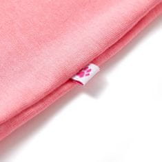 Vidaxl Otroška majica s kratkimi rokavi neon roza 116