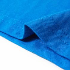 Vidaxl Otroška majica s kratkimi rokavi modra 104