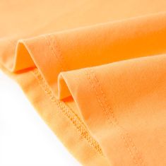 Vidaxl Otroška majica s kratkimi rokavi živo oranžna 128
