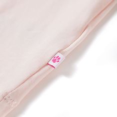 Vidaxl Otroška majica s kratkimi rokavi nežno roza 104