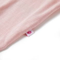 Vidaxl Otroška majica s kratkimi rokavi svetlo roza 128
