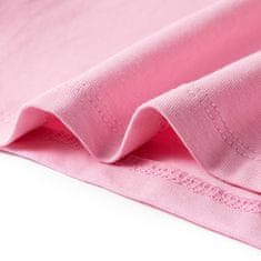 Vidaxl Otroška majica s kratkimi rokavi živo roza 104