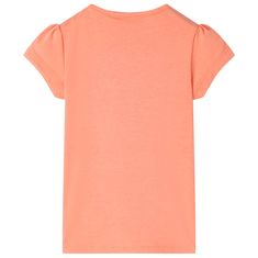 Vidaxl Otroška majica s kratkimi rokavi neon oranžna 92