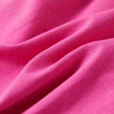 Vidaxl Otroška majica s kratkimi rokavi temno roza 92