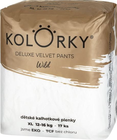 KOLORKY DELUXE VELVET PANTS Wild: velikost XL (12-16 kg, 17 kosov)