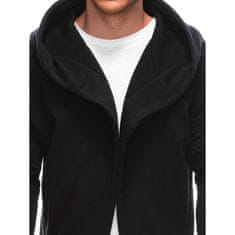 OMBRE Moška asimetrična majica brez kapuce OM-SSZP-011 V1 črna MDN124590 XXL
