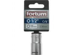 Fortum Vtična glava 1/2", 15mm, L 38mm