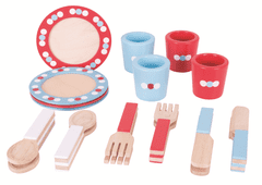 Bigjigs Toys Lesen jedilni set s pikami