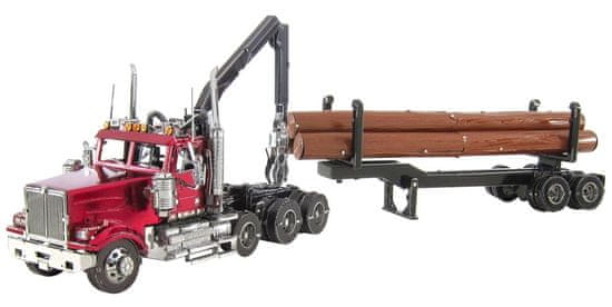 Metal Earth 3D sestavljanka Western Star 4900 Log Truck s prikolico (ICONX)