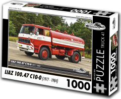 RETRO-AUTA Puzzle tovornjak št. 41 Liaz 100.47 C10-0 (1977 - 1984) 1000 kosov
