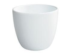 Prevleka za cvetlični lonec PRIMUS PASTEL keramika bela d22x20cm