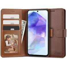 Tech-protect Wallet knjižni ovitek za Samsung Galaxy A55 5G, rjav