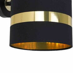 Milagro Stenska svetilka PALMIRA BLACK / GOLD 1xE27 60W