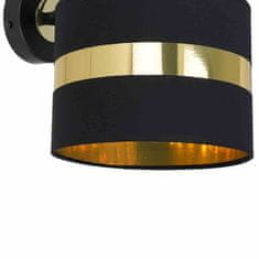 Milagro Stenska svetilka PALMIRA BLACK / GOLD 1xE27 60W