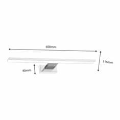 Milagro Stenska svetilka SHINE WHITE/CHROME 60cm 13,8W LED