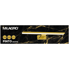 Milagro Stenska svetilka PINTO GOLD 12W LED 50cm