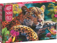 Cherry Pazzi Puzzle Ležeči leopard 500 kosov