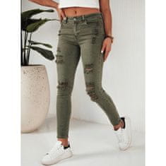 Dstreet Ženske jeans hlače NOEL Zelena uy1873 L