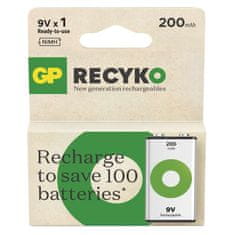 GP Polnilna baterija GP ReCyko 200 mAh (9V)