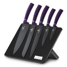 Berlingerhaus Komplet nožev v magnetnem stojalu 6 kosov Purple Metallic Line BH-2577
