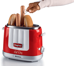 Ariete Party Time aparat za pripravo Hot Dog-a, rdeč - odprta embalaža