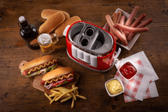 Ariete Party Time aparat za pripravo Hot Dog-a, rdeč - odprta embalaža