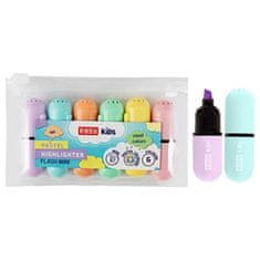 EASY Kids FLASH MINI PASTEL set osvetljevalcev, 6 pastelnih barv