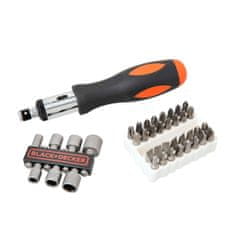 BigBuy Večtočkovni izvijač Black &amp; Decker a7062-xj