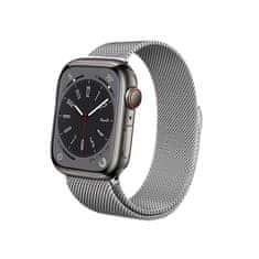 Crong Crong Milano Steel - Trak iz nerjavečega jekla za Apple Watch 38/40/41 mm (srebrn)