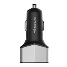 Nillkin Nillkin Celerity avtomobilski polnilnik - Avtomobilski polnilnik 2x USB + USB-C, 32 W (srebrn)