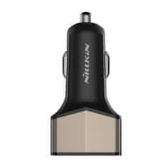 Nillkin Nillkin Celerity avtomobilski polnilnik - Avtomobilski polnilnik 2x USB + USB-C, 32 W (zlati)