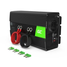 NEW Green Cell - Pretvornik napetosti inverter 12V na 230V 1000W/2000W Čisti sinusni val