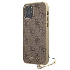 Guess Kolekcija Guess 4G Charms - Ohišje za iPhone 12 / iPhone 12 Pro (rjavo)