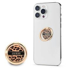 Guess Guess Ring Stand Leopard - Magnetno držalo za telefon (rjavo)