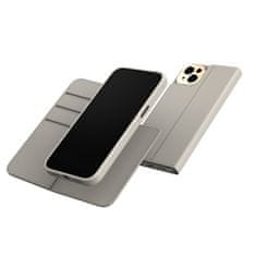 Moshi Moshi Overture MagSafe - Usnjeni ovitek 3-v-1 za iPhone 14 Plus (siva)