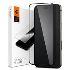 Spigen Spigen Glass FC - Kaljeno steklo za iPhone 14 Pro (črn okvir)