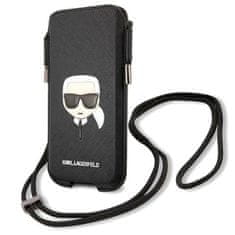 Karl Lagerfeld Karl Lagerfeld Saffiano Iconic Karl`s Head Pouch - torbica za telefon S/M