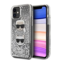 Karl Lagerfeld Karl Lagerfeld Liquid Glitter Hearts - Ohišje za iPhone 11