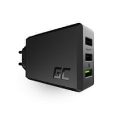 Green Cell Green Cell ChargeSource 3 - 3xUSB 30W Ultra Charge omrežni polnilnik, Smart Charge