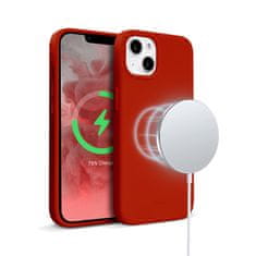 NEW Crong Color Cover Magnetic - ohišje MagSafe za iPhone 13 mini (rdeče)