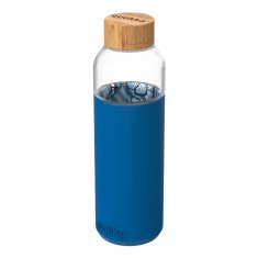 NEW Quokka Flow - Steklena steklenička za vodo 660 ml (Notranji vodni cvetovi)