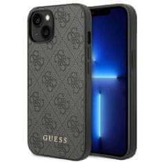 Guess Guess 4G Metal Gold Logo - Ohišje za iPhone 14 Plus (sivo)