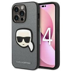 Karl Lagerfeld Karl Lagerfeld Saffiano Karl Head Patch Case - Ohišje za iPhone 14 Pro Max (srebrno)