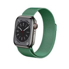 Crong Crong Milano Steel - Trak iz nerjavečega jekla za Apple Watch 42/44/45/49 mm (zelen)