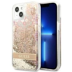 Guess Guess Liquid Glitter Paisley - etui za iPhone 13 mini (zlat)